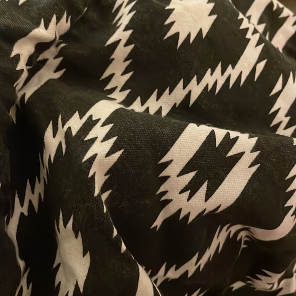 Black and White Boho Hobo Bag - Picture 3 of 4